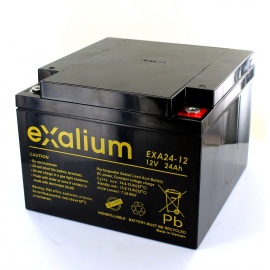 Batterie Plomb 12V 24Ah EXALIUM (166X175X125) M5 (EXA24-12) 
