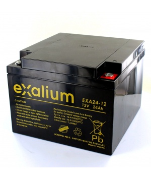 Image batería plomo Exalium 12V 24Ah EXA24-12