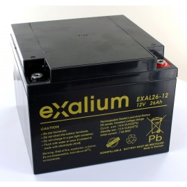 Batterie plomb Exalium 12V 26Ah EXAL26-12