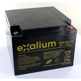 Lead battery Exalium 12V 26Ah EXAL26-12