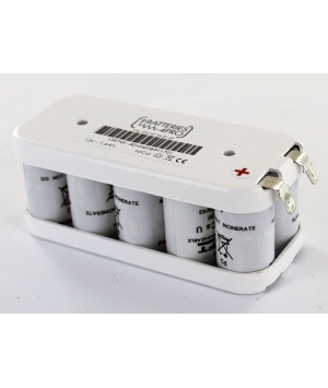 Batterie Ni-Cd 12V 1,6Ah 10VnTCS Flasques Saft (135745)