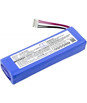 Batterie 3.7V 6Ah LiPo pour Enceinte Bluetooth JBL Charge 3