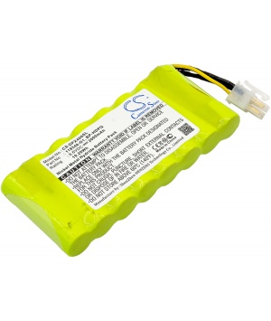 Batería 9.6V 2Ah Ni-Mh para Dranetz HDPQ-Guide, Visa