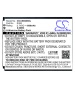 3.7V 1.8Ah Li-ion battery for Cubot S308