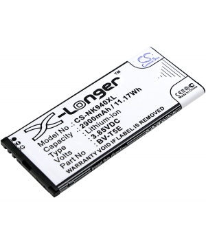Batterie 3.85V 2.9Ah Li-ion pour Microsoft Lumia 940 (BV-T5E)