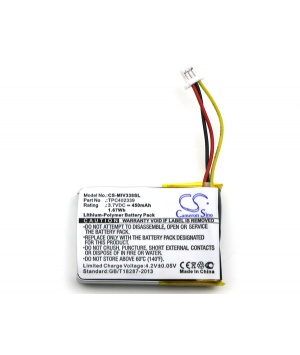 Batterie 3.7V 0.450Ah Li-po TPC402339 pour GPS MIO MiVue 388