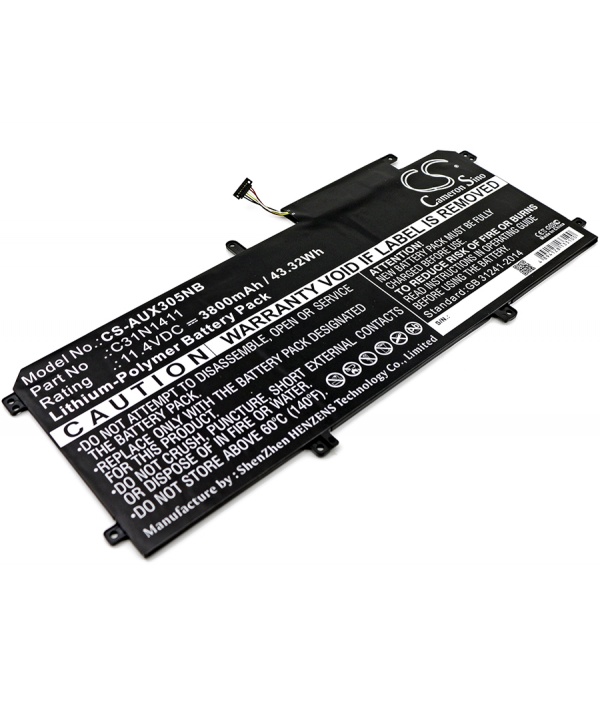 Batería 11.4V 3.8Ah Li-Po para Asus Zenbook UX305 - Batteries4pro