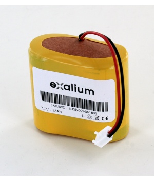 Batterie Batli02 kompatibel, Daitem 7.2V 13Ah Lithium für alarm