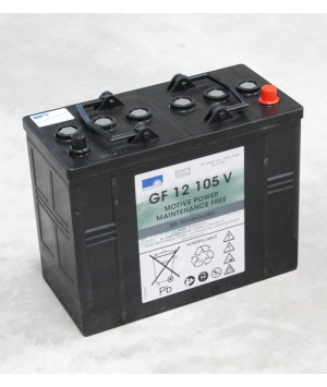 Batterie Plomb 12V 120Ah Exide (345X174X283) +D (GF12105V) 