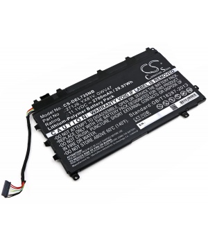 11.1V 2.7Ah Li-Polymer battery for DELL Latitude 13 7000