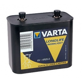 Battery 6V 4R25/2 housing plastic Varta saline