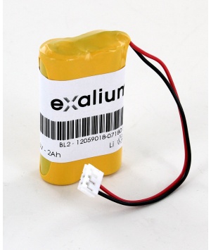 Battery alarm type BL2 lithium 6V 2Ah