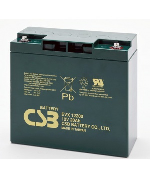 Batterie Plomb CSB 12V 20Ah EVX 12200