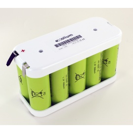 Battery type Saft 10.8V 7Ah 9 VR7FL NiCd Flakes