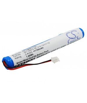 Batterie 2.4V 0.7Ah Ni-MH pour anémomètre Garmin Gwind (010-12117-10)