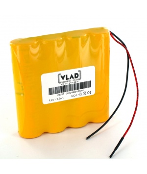 Saft 9,6V 8VREC2300 Batterie seitlich