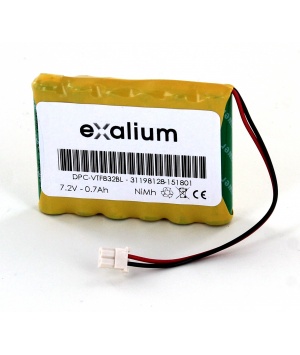 Batterie 7.2V 0.7Ah Ni-MH pour VeriFone Nurit 3020 (70AAAH6BMXZ)