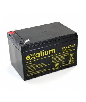 Image Batterie plomb Exalium 12V 12Ah EXA12-12