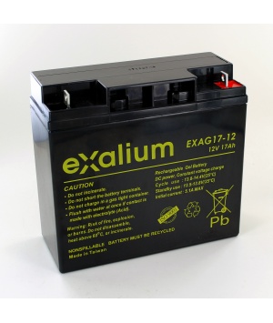 Image Batterie plomb Gel 12V 17Ah Exalium