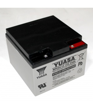 Batterie Plomb Yuasa 12V 24Ah Cyclique NPC24-12