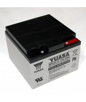 Yuasa 12V 24Ah batteria piombo ciclico NPC24-12