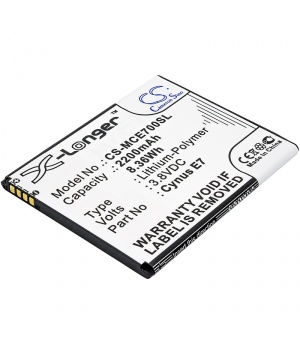 3.8V 2.3Ah Li-Po battery for Mobistel Cynus E7