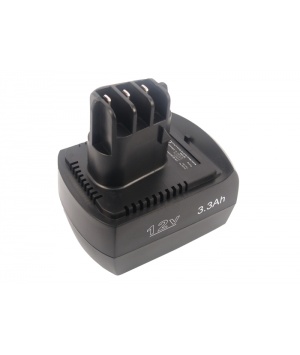 Batterie 12V 3.3Ah Ni-MH pour Metabo BS 12 SP (6.25473)