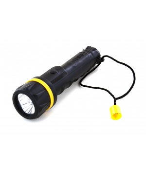 3 Led 2xAA protection rubber flashlight