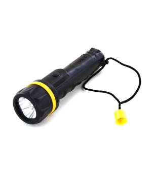 Lampe Torche 3 Led 2xAA protection caoutchouc