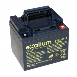Batterie Plomb 12V 50Ah EXALIUM (198X166X171) (EXAC50-12) 