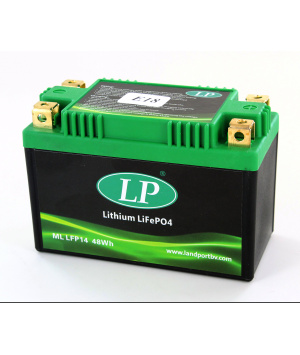 Batterie Moto LiFePO4 12.8V 4Ah 280A 48Wh Landport LFP14