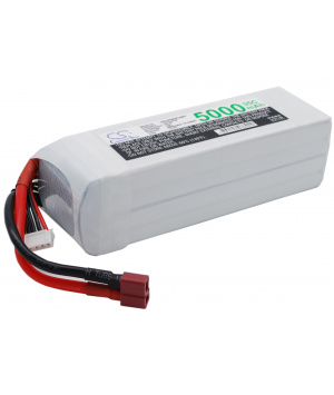 14.8V 5Ah 74Wh T-plug 4S1P LiPo battery