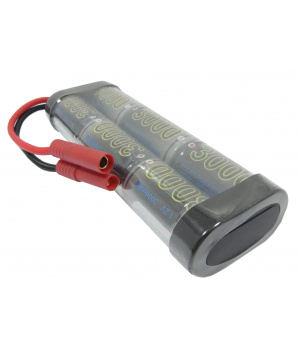 Batería 7.2V 3.6Ah NiMh Gold-Plug para control remoto de juguete, coche, barco