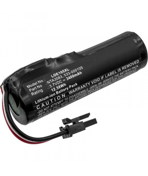 3.7V 3.4Ah NTA3083 Li-Ion Batteria per Logitech UE Boom Speaker
