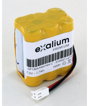 Batterie 7.2V 1.7Ah NiMh type BT5750 pour Alarme (GP150AAM6YMX)