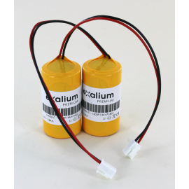2x Piles Lithium 3.6V 13Ah pour sirène radio ATLS SIRYNX-RF, SIRUS-RF