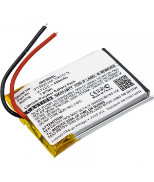 Batterie 3.7V 450mAh Lipo YRCC13L pour casque JBL J56BT