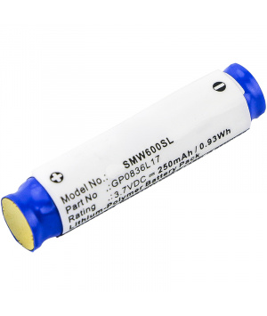Batterie 3.7V 250mAh LiPo pour écouteur Sony MW600 (GP0836L17)