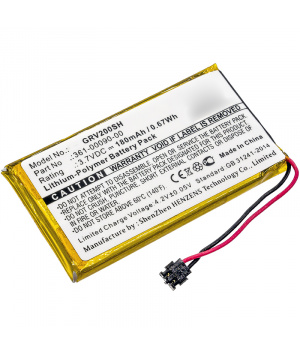 Batterie 3.7V 180mAh LiPo pour Smartwatch GARMIN Vivoactive (361-00090-00)