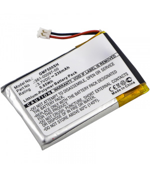 Batterie 3.7V 230mAh LiPo pour montre GPS GARMIN Fenix 5 (361-00097-00)