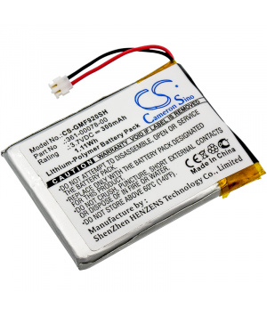 Batterie 3.7V 300mAh LiPo pour montre GPS GARMIN Forerunner 920XT (361-00078-00)