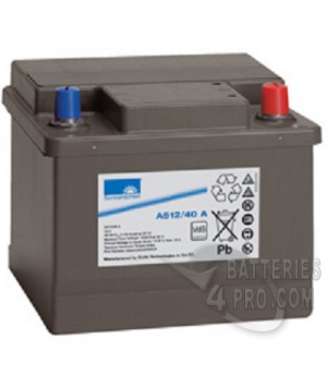 Batterie Sonnenschein blei Gel 12V 40 Ah Schalen hat