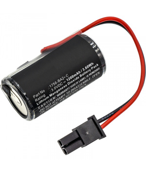 Pile 3V 1.2Ah Lithium pour PLC Allen Bradley GuardLogix (1756-BA2)