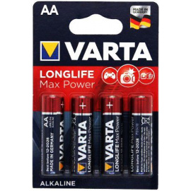 Confezione da 4 formato AA alcaline LR6 Longlife Max Power Varta