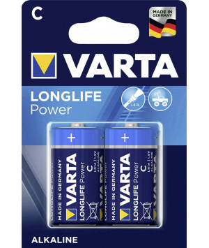 Battery alkaline LR14 Pack of 2 Longlife Power Varta Battery alkaline LR14 Pack of 2 Longlife Power Varta