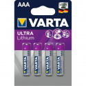 Pack 4 Piles Ultra Lithium AAA LR3 1.5V Varta