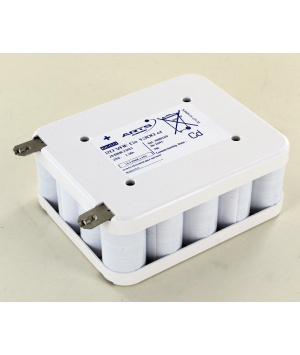 24V 1.3ah 20 VRECs 1300 blocchi autonomi d'illuminazione di sicurezza Saft batteria al piombo