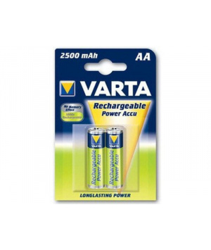 Pack 2 Batterien AA NiMh 2500mAh