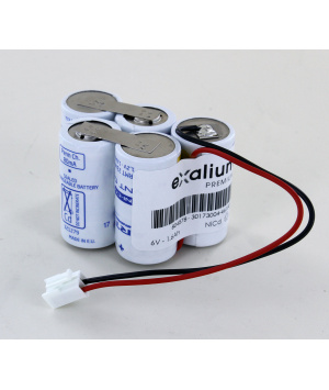 Batterie 6V 1.6Ah NiCd 5 VNTCS SAFT (804578)