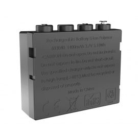 Batteria 3.7 v LiPo 603040 per lampada H7R.2 Led Lenser 1.4 Ah